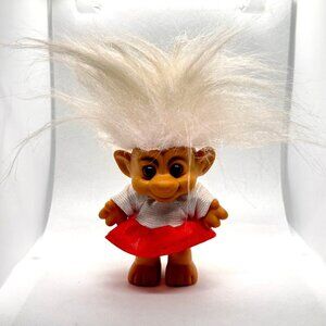 Vintage Forest Troll IMM Rare Collectible Toys 80's 90's white hair